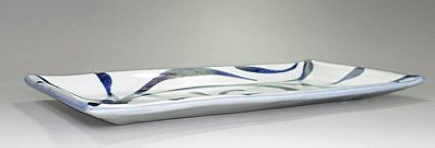 Amazon | 砥部焼 梅山窯 9.7寸布目角皿（唐草） | 梅山窯 | 小皿 通販